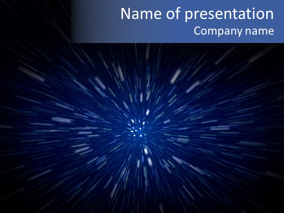 Zoom Illustration Dark PowerPoint Template