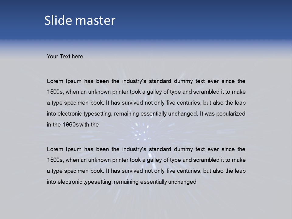 Zoom Illustration Dark PowerPoint Template