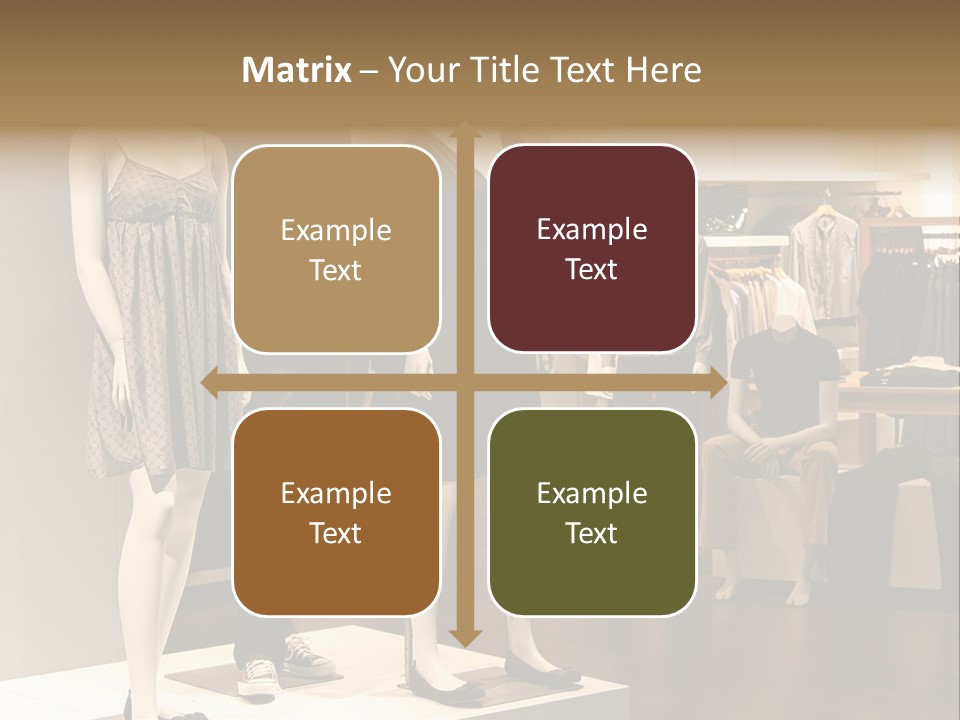 Women Male Fashion PowerPoint Template