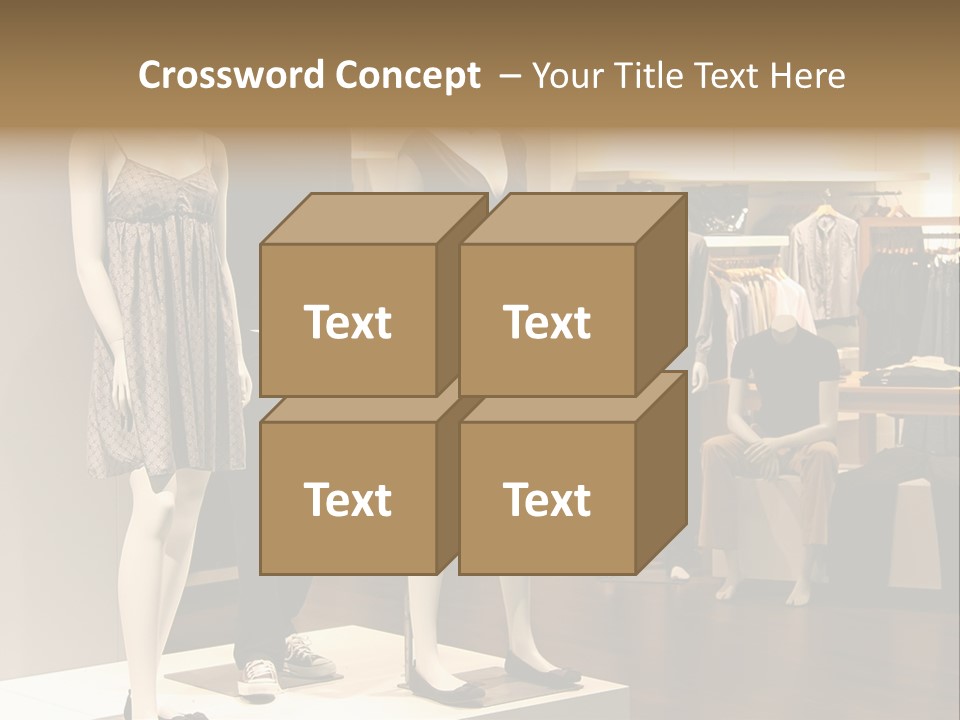 Women Male Fashion PowerPoint Template