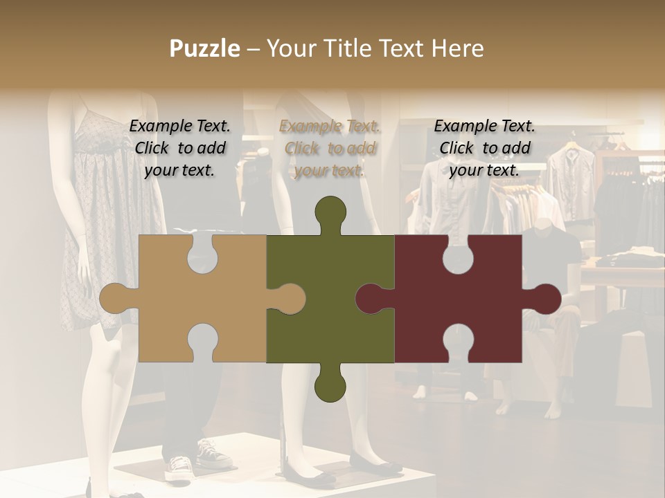 Women Male Fashion PowerPoint Template