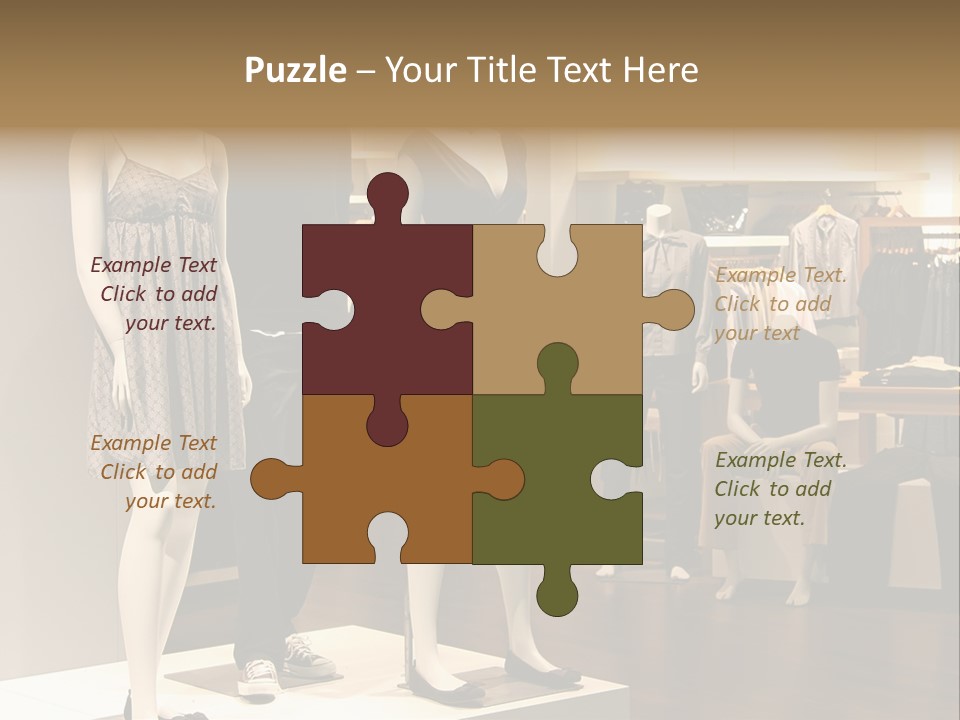 Women Male Fashion PowerPoint Template