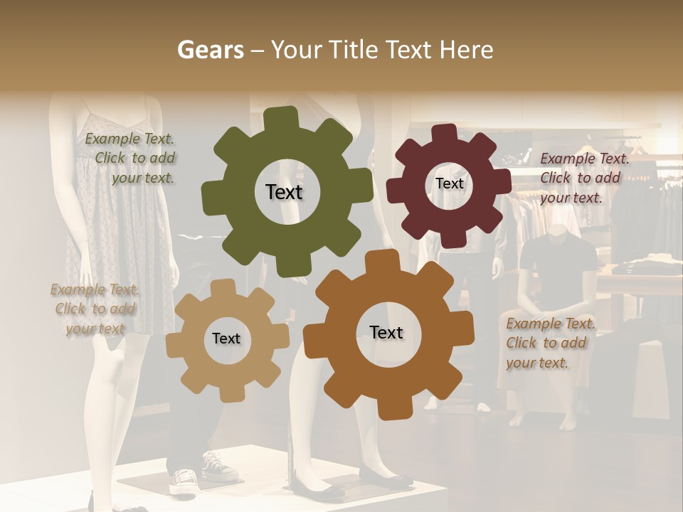 Women Male Fashion PowerPoint Template