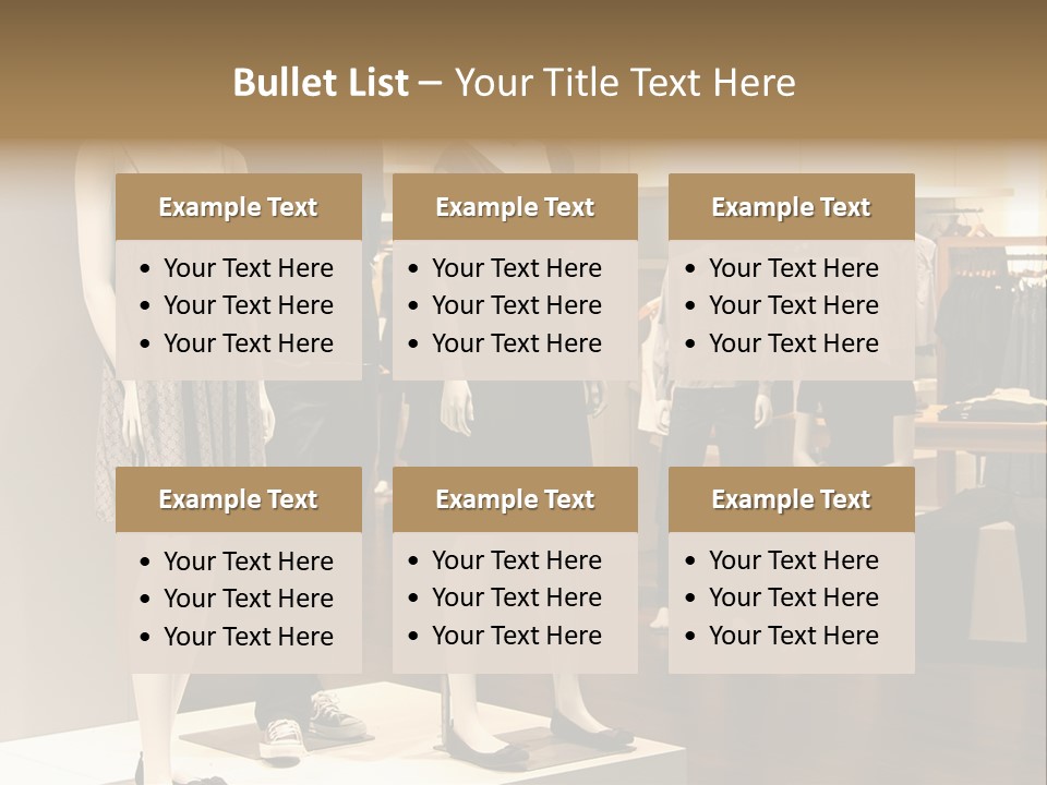 Women Male Fashion PowerPoint Template