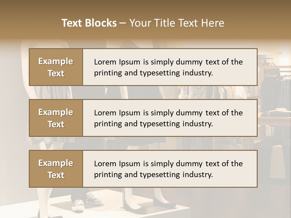 Women Male Fashion PowerPoint Template