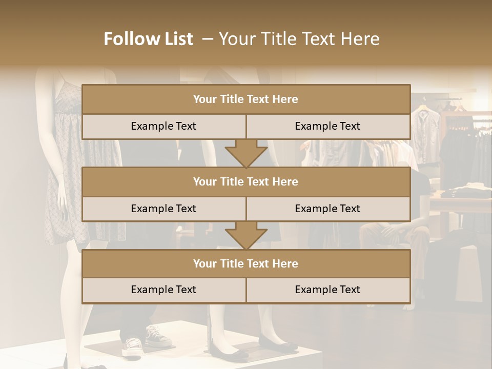 Women Male Fashion PowerPoint Template