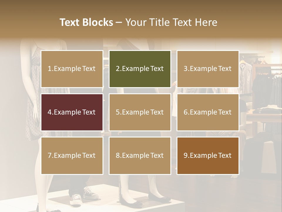 Women Male Fashion PowerPoint Template