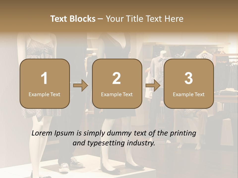 Women Male Fashion PowerPoint Template