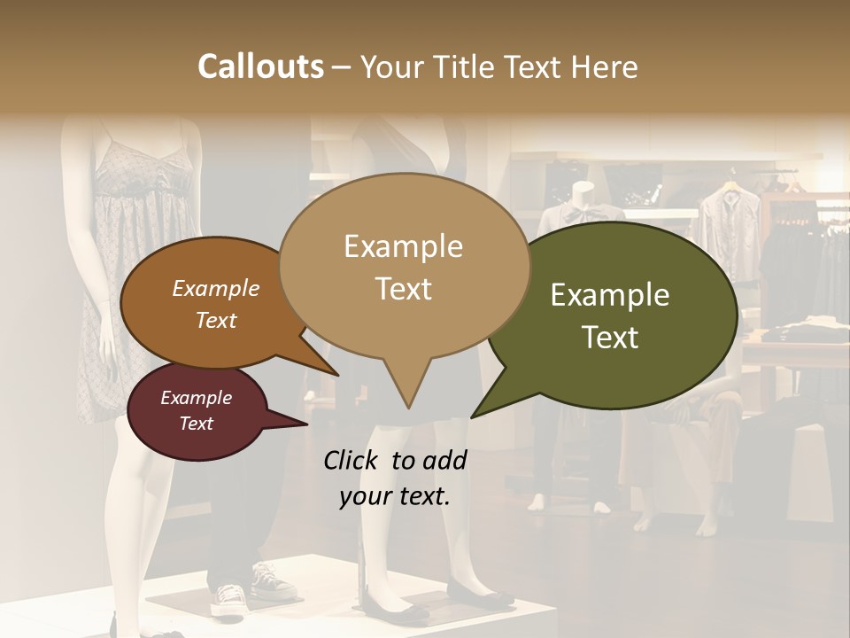 Women Male Fashion PowerPoint Template