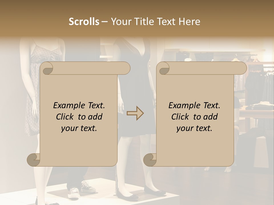 Women Male Fashion PowerPoint Template