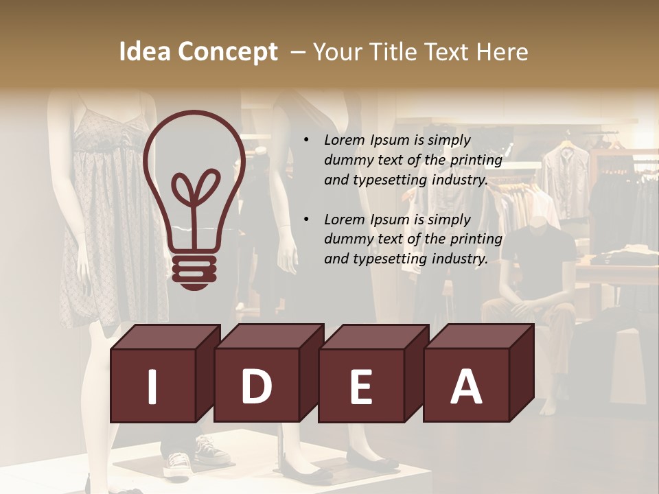 Women Male Fashion PowerPoint Template