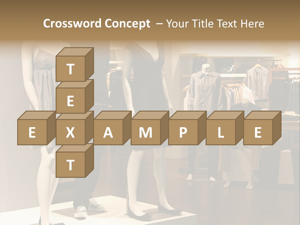 Women Male Fashion PowerPoint Template