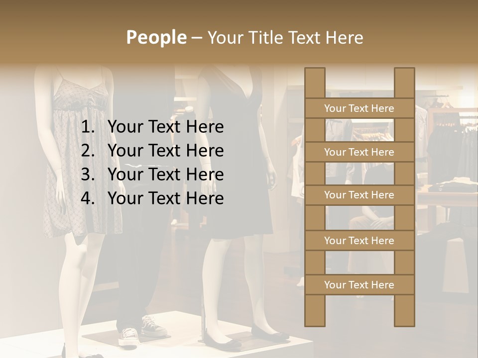 Women Male Fashion PowerPoint Template