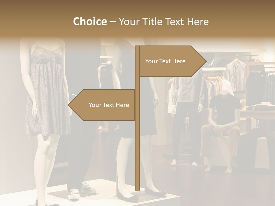 Women Male Fashion PowerPoint Template