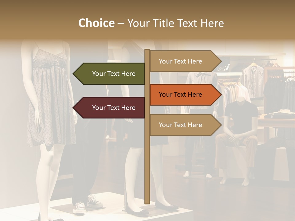 Women Male Fashion PowerPoint Template