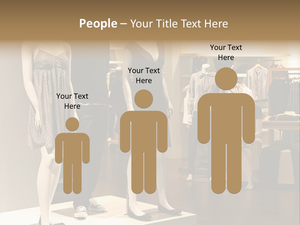 Women Male Fashion PowerPoint Template