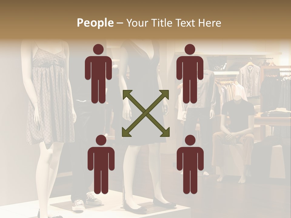 Women Male Fashion PowerPoint Template