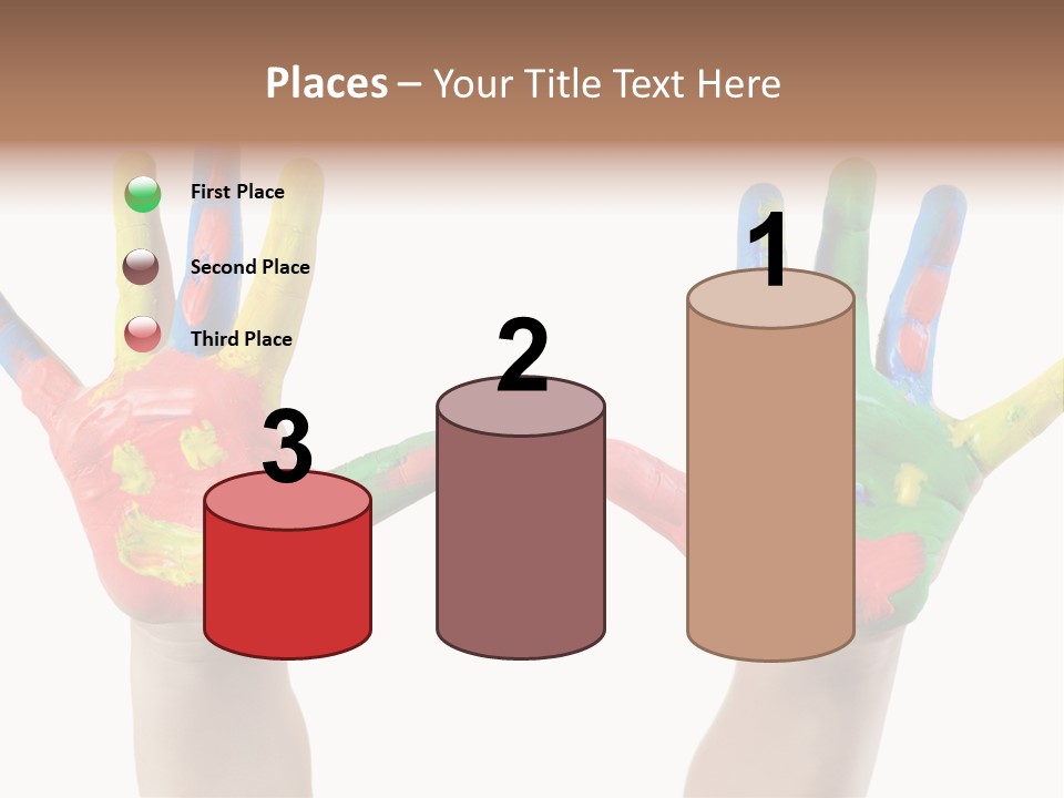 Innocence Hand Messy PowerPoint Template