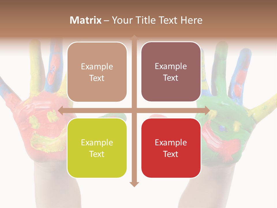 Innocence Hand Messy PowerPoint Template