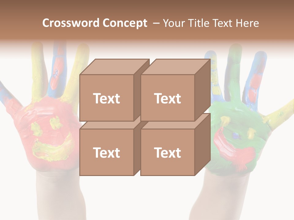 Innocence Hand Messy PowerPoint Template