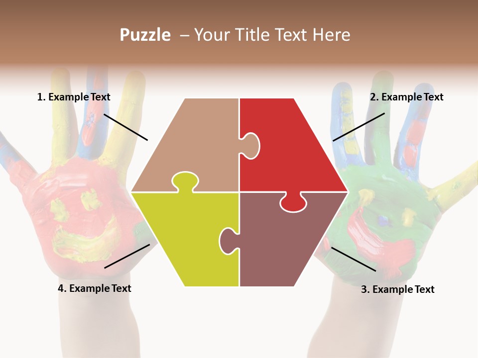 Innocence Hand Messy PowerPoint Template