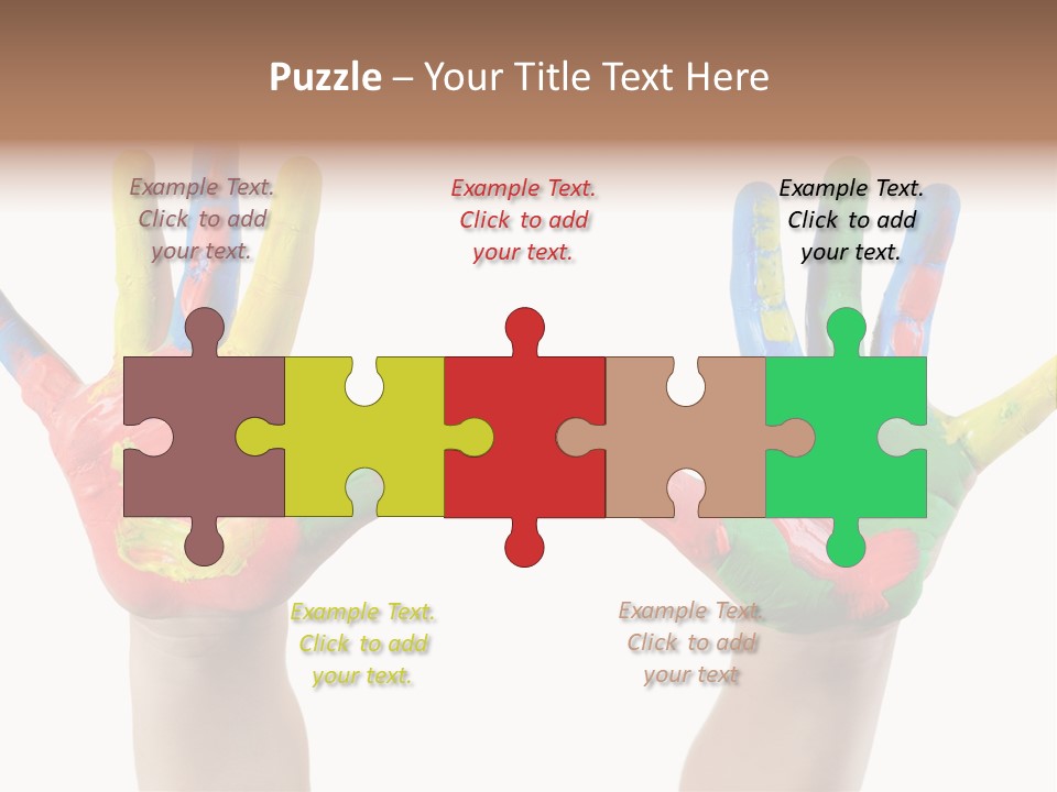 Innocence Hand Messy PowerPoint Template