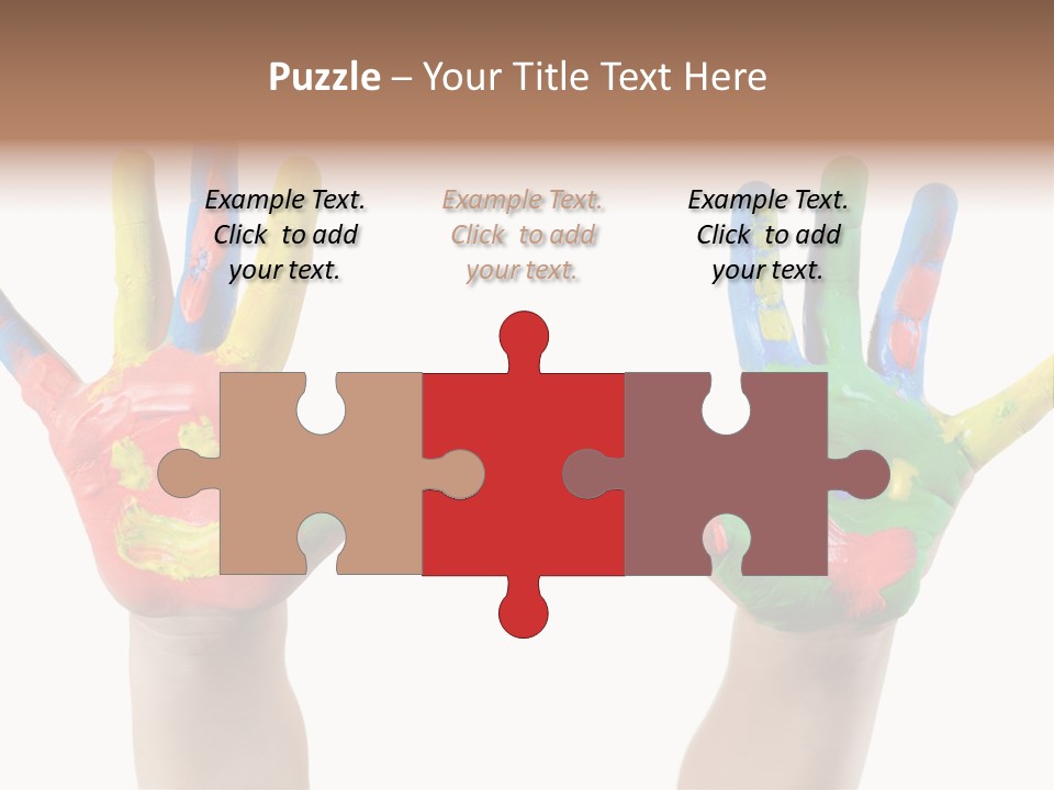 Innocence Hand Messy PowerPoint Template