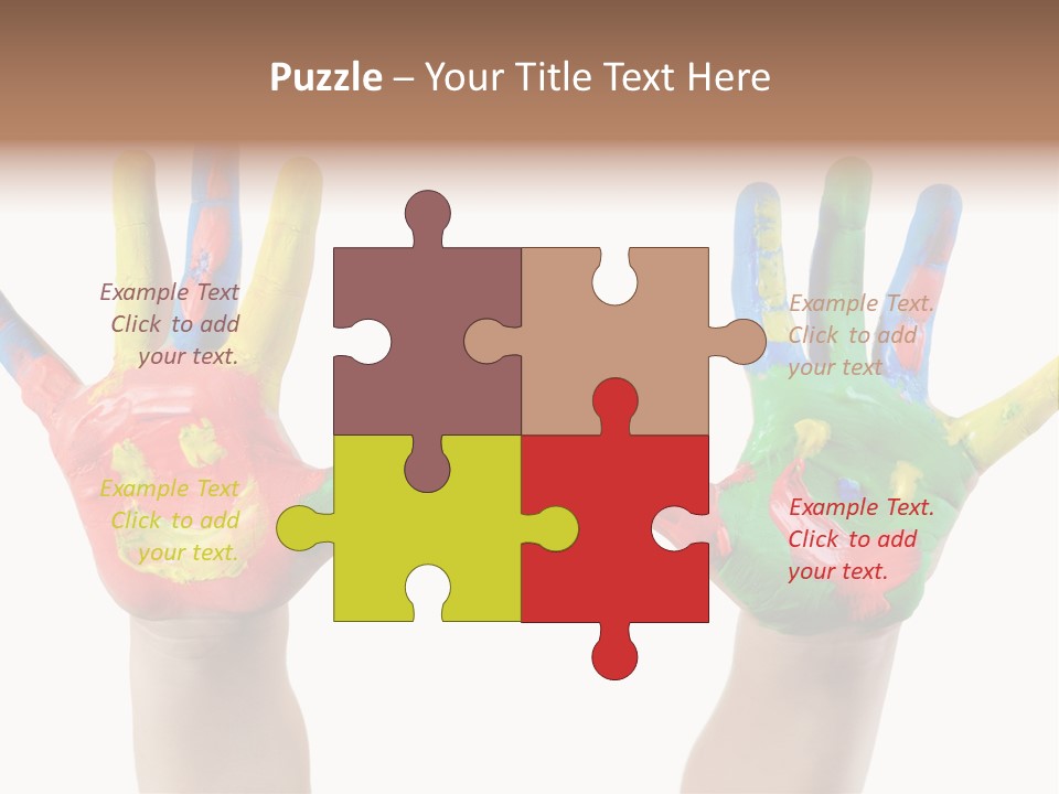 Innocence Hand Messy PowerPoint Template