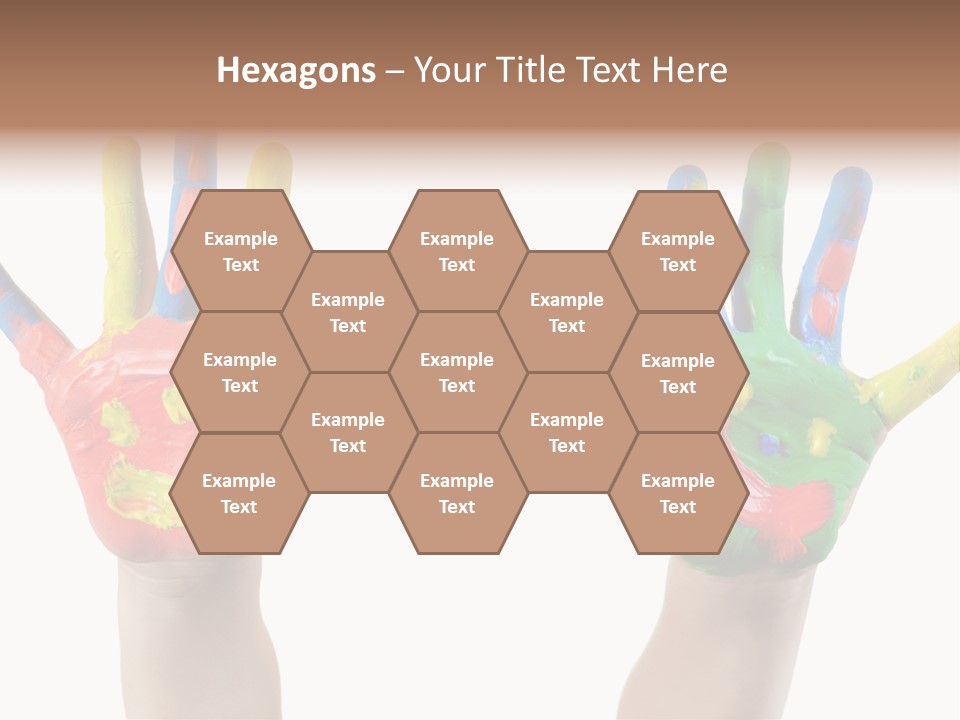 Innocence Hand Messy PowerPoint Template