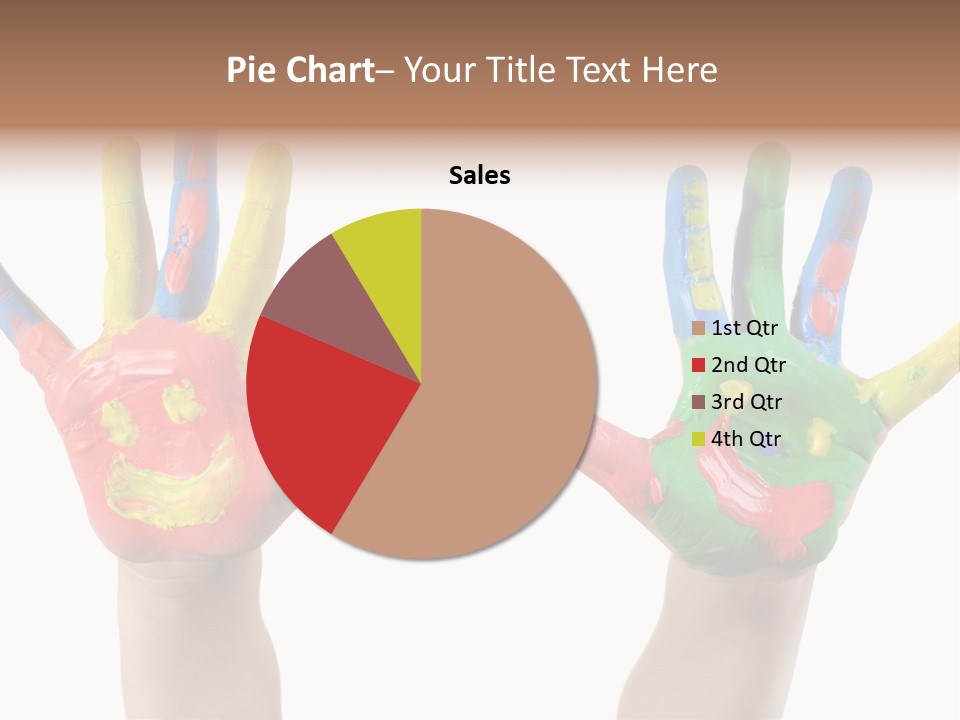 Innocence Hand Messy PowerPoint Template