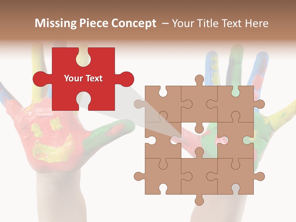 Innocence Hand Messy PowerPoint Template