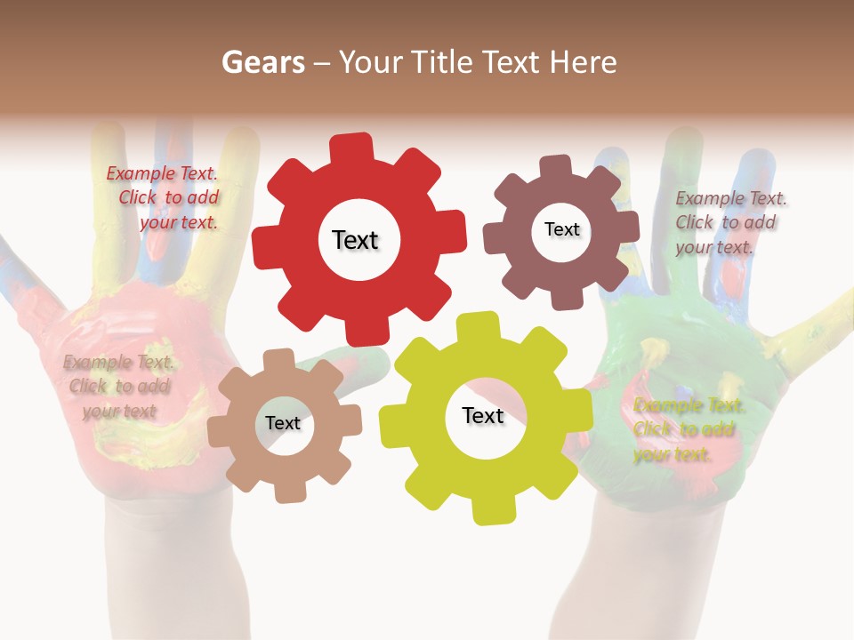 Innocence Hand Messy PowerPoint Template