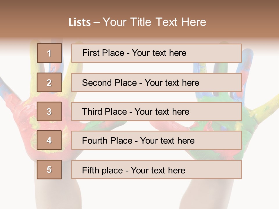Innocence Hand Messy PowerPoint Template