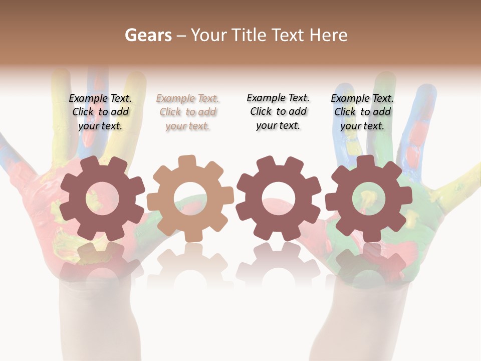 Innocence Hand Messy PowerPoint Template