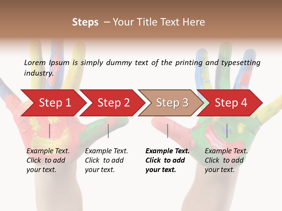 Innocence Hand Messy PowerPoint Template