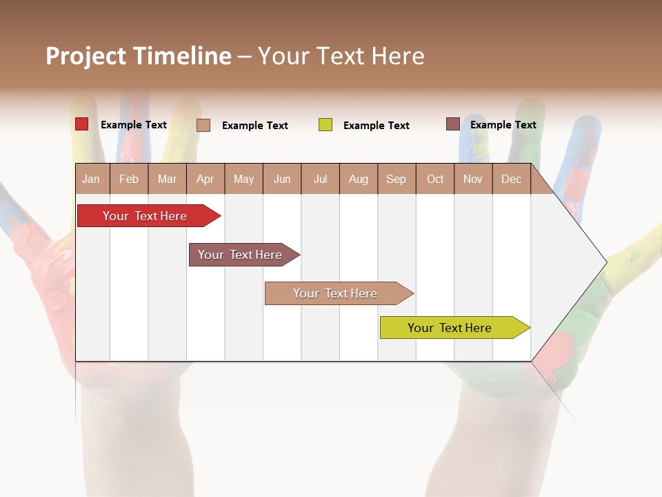 Innocence Hand Messy PowerPoint Template