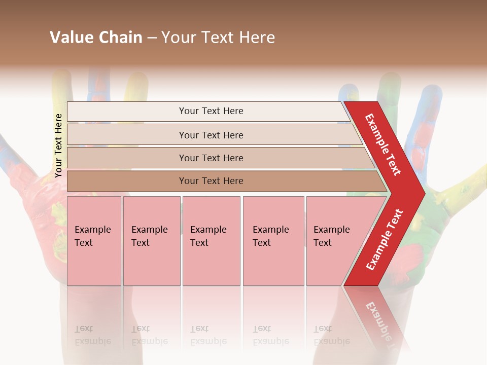 Innocence Hand Messy PowerPoint Template