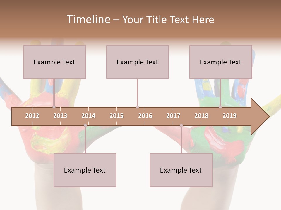 Innocence Hand Messy PowerPoint Template