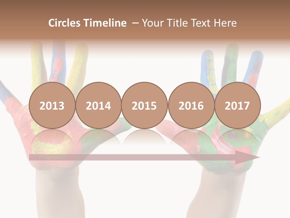 Innocence Hand Messy PowerPoint Template