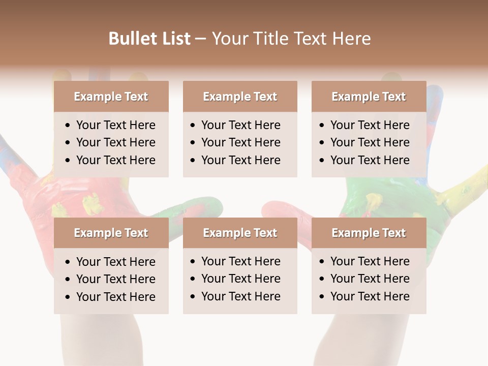 Innocence Hand Messy PowerPoint Template