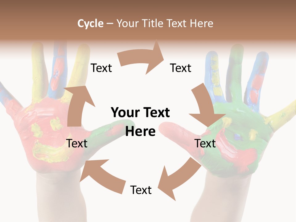 Innocence Hand Messy PowerPoint Template