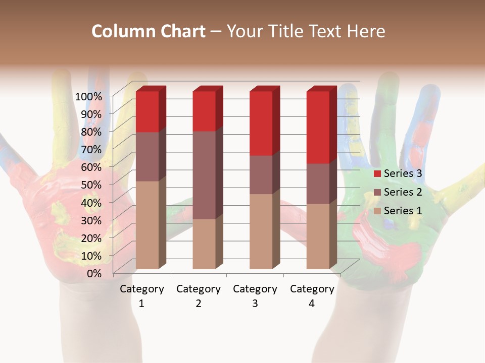 Innocence Hand Messy PowerPoint Template