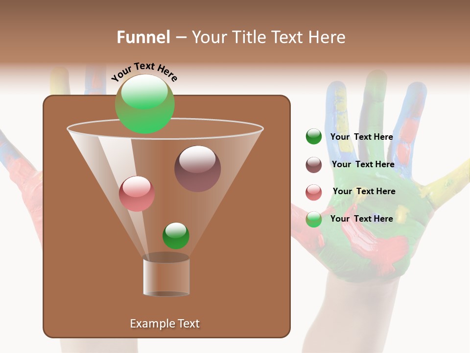 Innocence Hand Messy PowerPoint Template