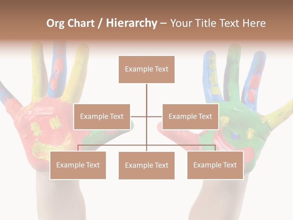 Innocence Hand Messy PowerPoint Template