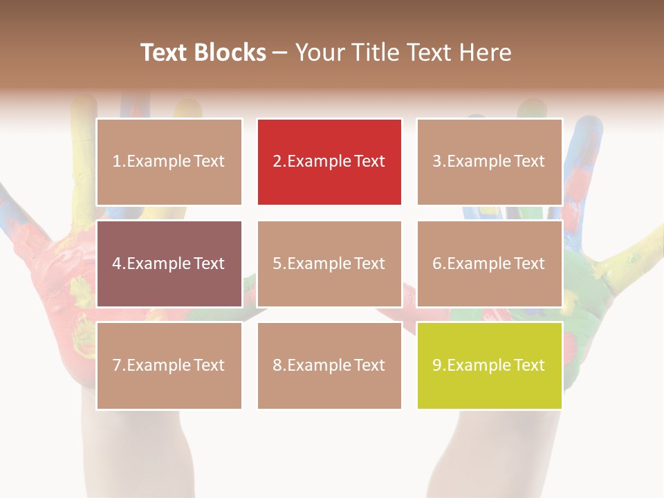 Innocence Hand Messy PowerPoint Template