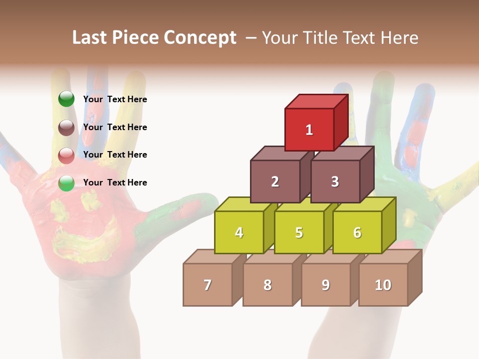 Innocence Hand Messy PowerPoint Template