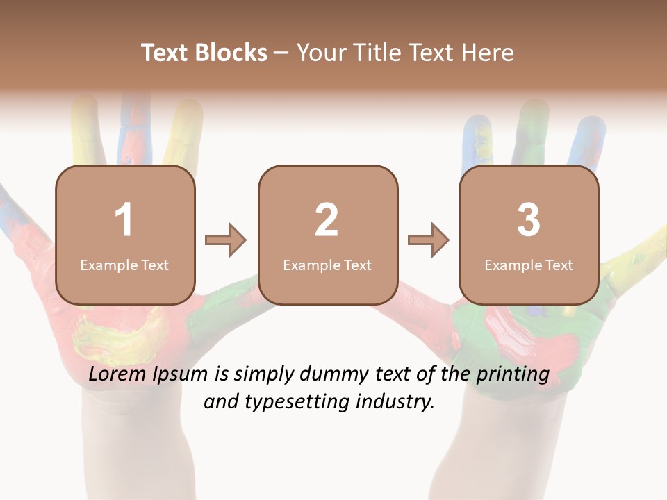 Innocence Hand Messy PowerPoint Template