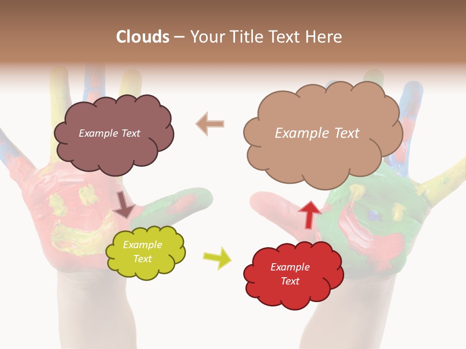 Innocence Hand Messy PowerPoint Template