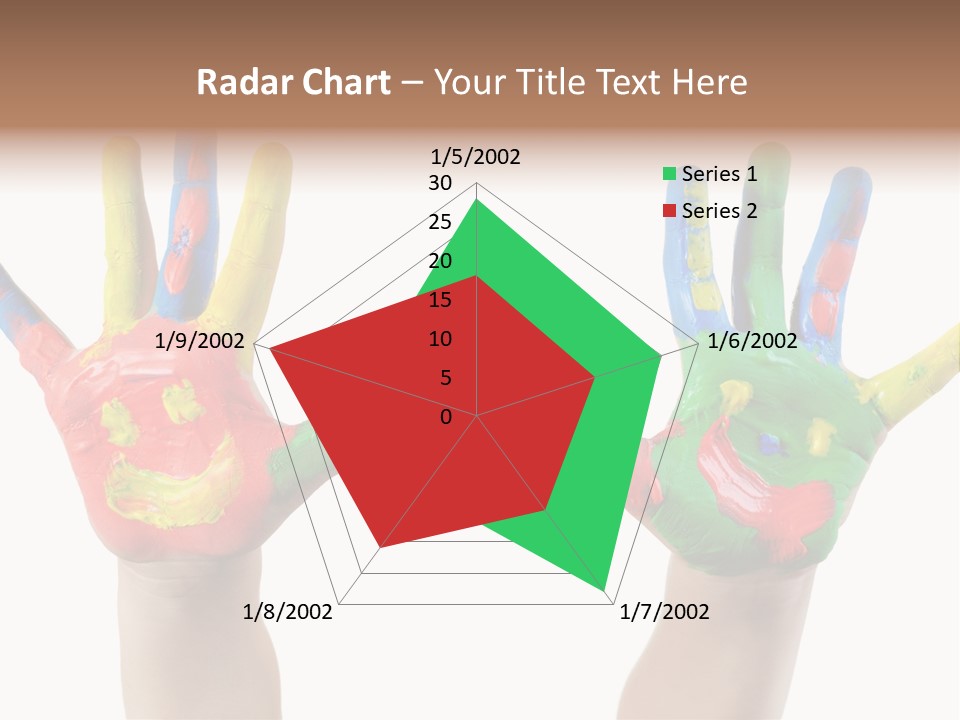 Innocence Hand Messy PowerPoint Template