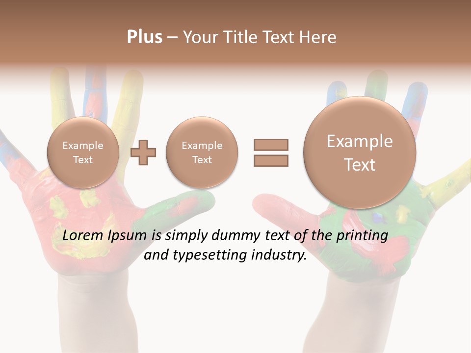 Innocence Hand Messy PowerPoint Template